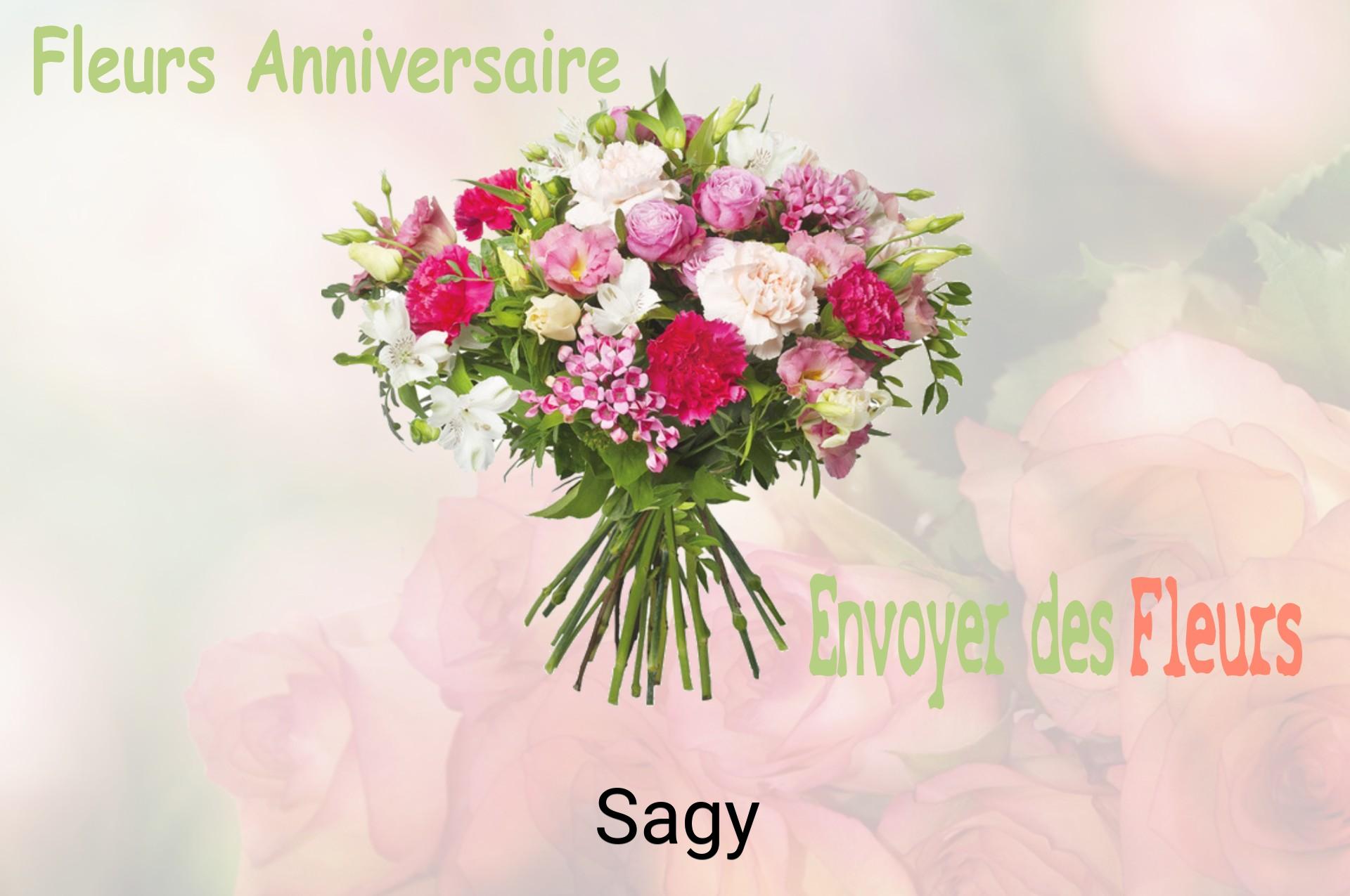 Bouquet de fleurs d’anniversaire livré à Sagy